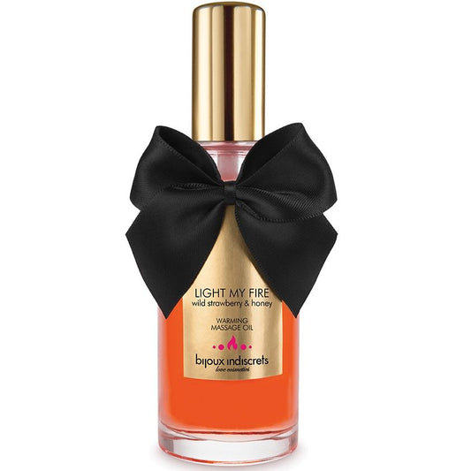 Bijoux Óleo de Massagem Efeito Calor Aroma de Morango