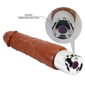 Pretty Love - Vibrador Realista Profissional 23,5 cm Ø 4,8 cm Marrom