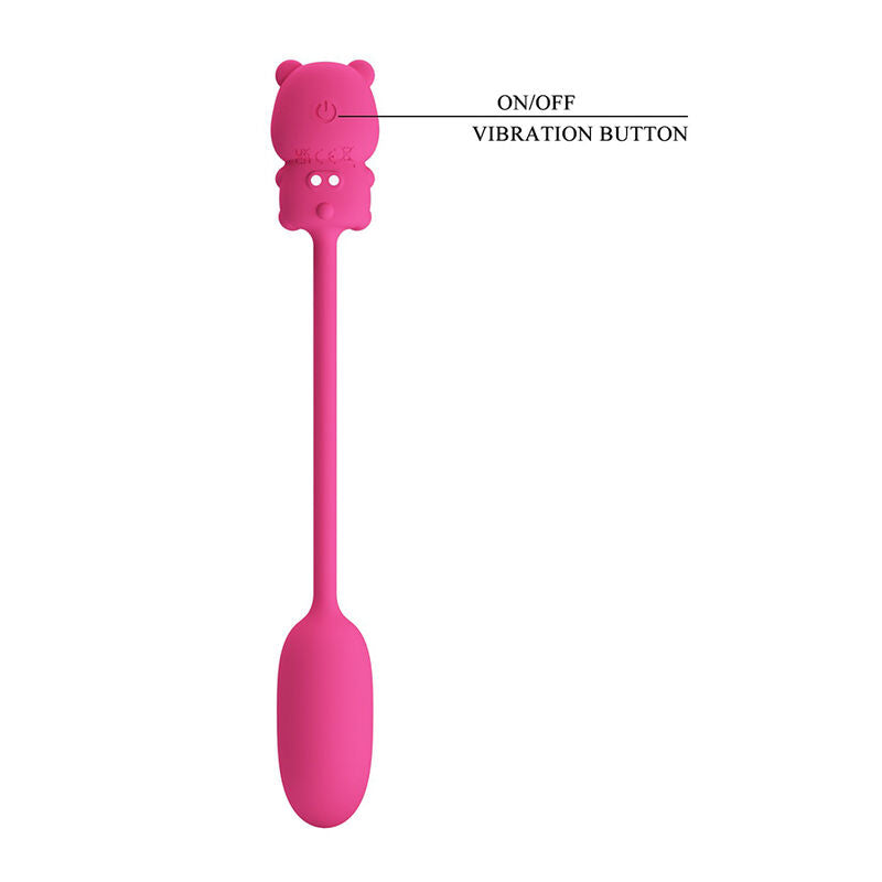 Pretty Love - Vibrador Bullet Recarregável Olson com Controle Remoto com Fio Rosa