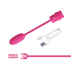 Pretty Love - Vibrador Bullet Recarregável Olson com Controle Remoto com Fio Rosa