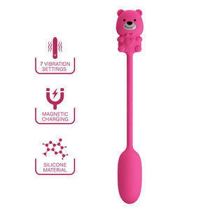 Pretty Love - Vibrador Bullet Recarregável Olson com Controle Remoto com Fio Rosa