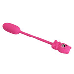 Pretty Love - Vibrador Bullet Recarregável Olson com Controle Remoto com Fio Rosa
