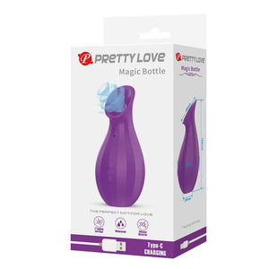 Pretty Love - Garrafa Mágica Estimulador Clitoriano Recarregável por Sucção - Roxo