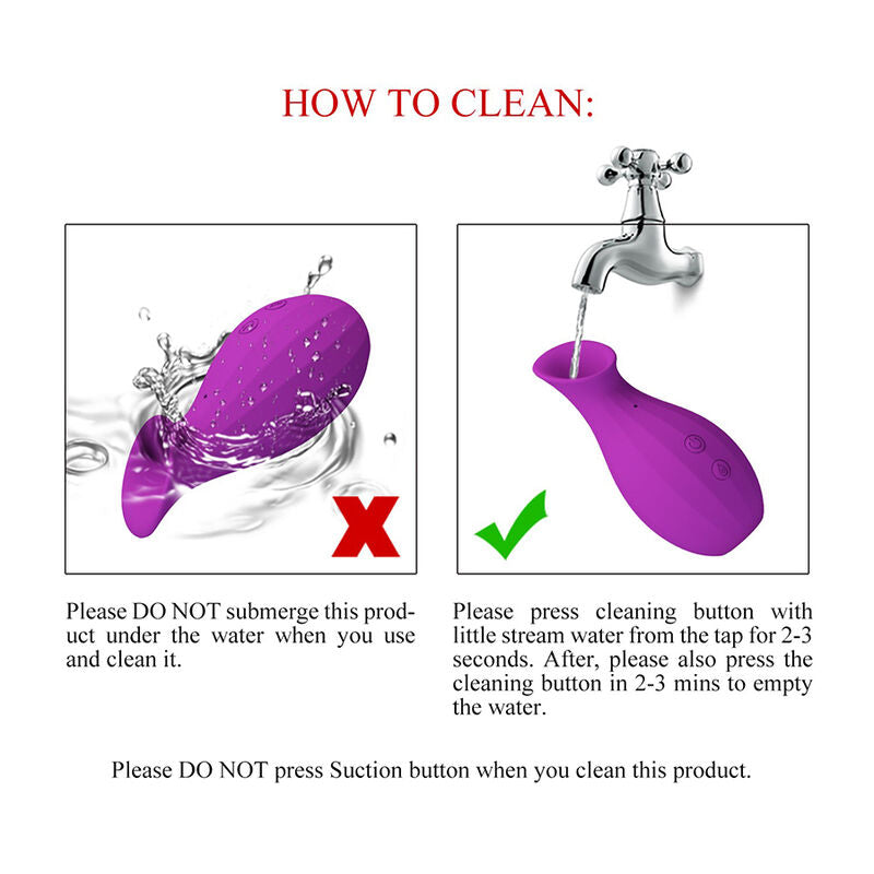 Pretty Love - Garrafa Mágica Estimulador Clitoriano Recarregável por Sucção - Roxo