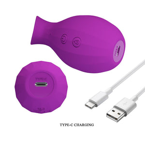 Pretty Love - Garrafa Mágica Estimulador Clitoriano Recarregável por Sucção - Roxo
