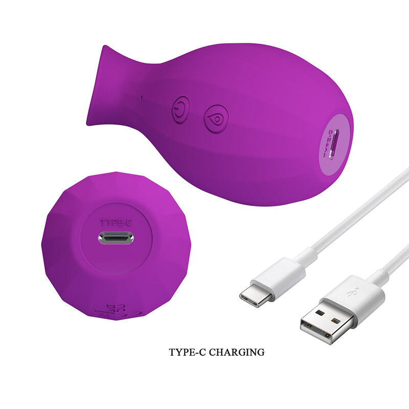 Pretty Love - Garrafa Mágica Estimulador Clitoriano Recarregável por Sucção - Roxo