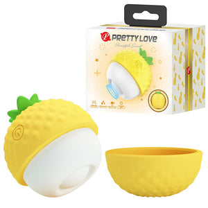 Pretty Love - Estimulador Clitoriano Recarregável com Sucção e Impulsão Amarelo