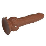 Pretty Love - Eren, Dildo Vibratório com Empurração, 20,5 cm Ø 4,5 cm, Marrom