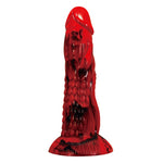 Power Monsters - Dildo Fantasia Minotauro com Ventosa 21 cm Ø 5 cm Vermelho e Preto