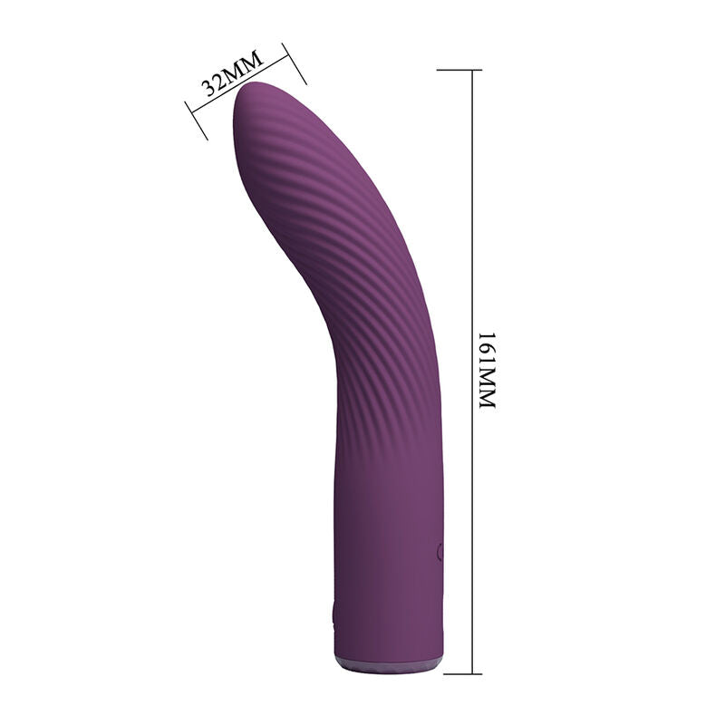 Pretty Love - Vibrador Recarregável Kissell com 10 Funções - Roxo