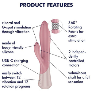 Satisfyer - Pearl Bunny 1 Vibrador Coelho com Pérolas Giratórias Terracota