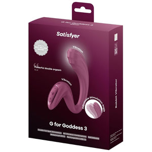 Satisfyer - G for Goddess 3 Vibrador de Dupla Estimulação Borgonha
