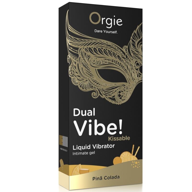 Orgie - Vibe DUPLA! Vibrador Líquido Beijável Piña Colada 15 ml