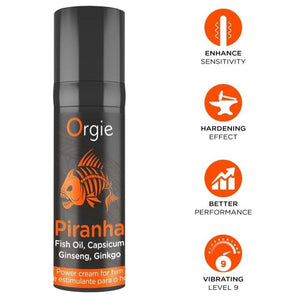 Orgie - Creme de Poder Piranha para Ele 15 ml