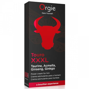 Orgie - Touro Xxxl Creme Aumentador e Ampliador de Ereção 15 ml