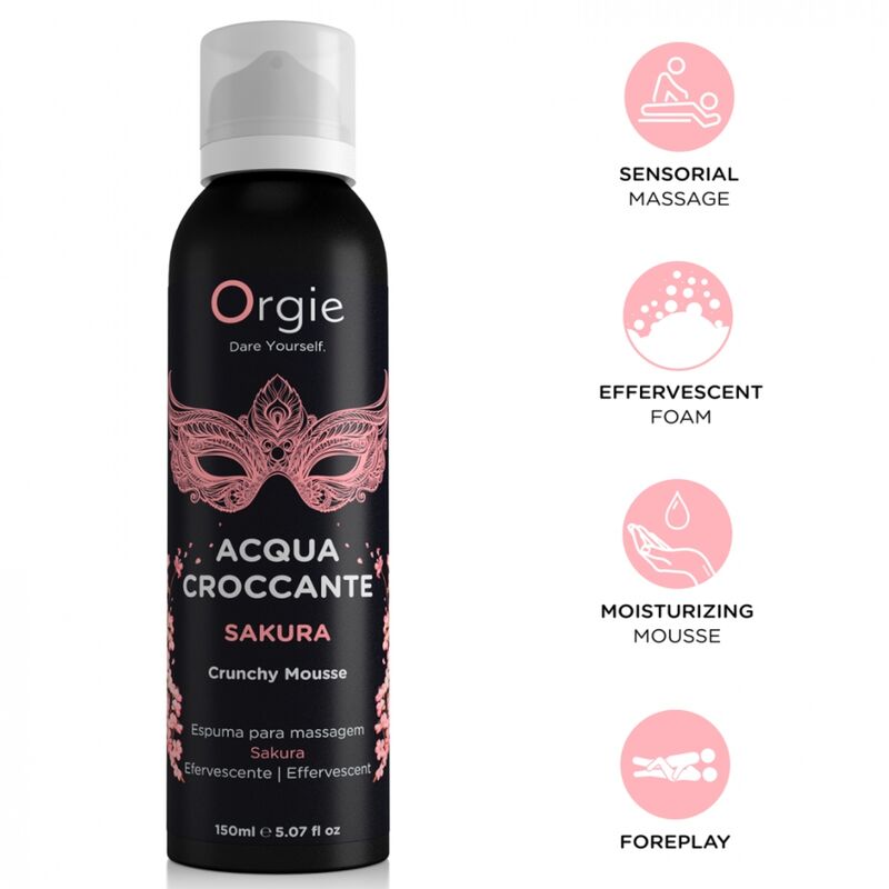Orgie - Acqua Croccante Sakura Mousse de Massagem Crocante 150 ml