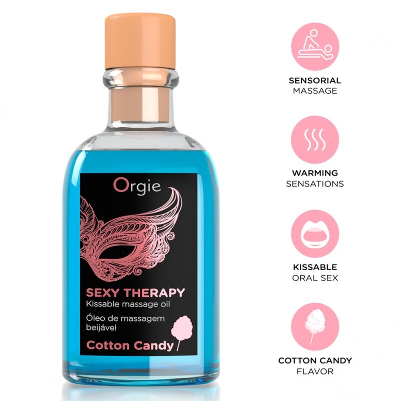 Orgie - Massagem Labial com Algodão Doce Beijável - Conjunto de Massagem 100 ml