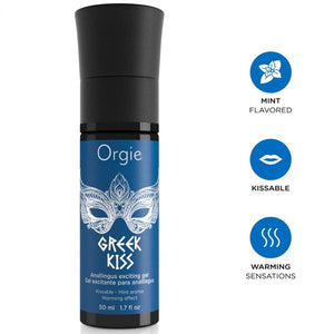 Orgie - Greek Kiss Gelly Gelly Sensível Analingus Gel Menta 50 ml