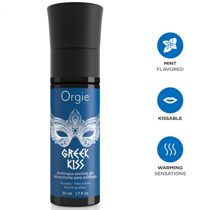 Orgie - Greek Kiss Gelly Gelly Sensível Analingus Gel Menta 50 ml