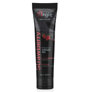 Orgie - Lubrificante em Tubo Sabor Morango, Gel Íntimo à Base de Água, 100 ml