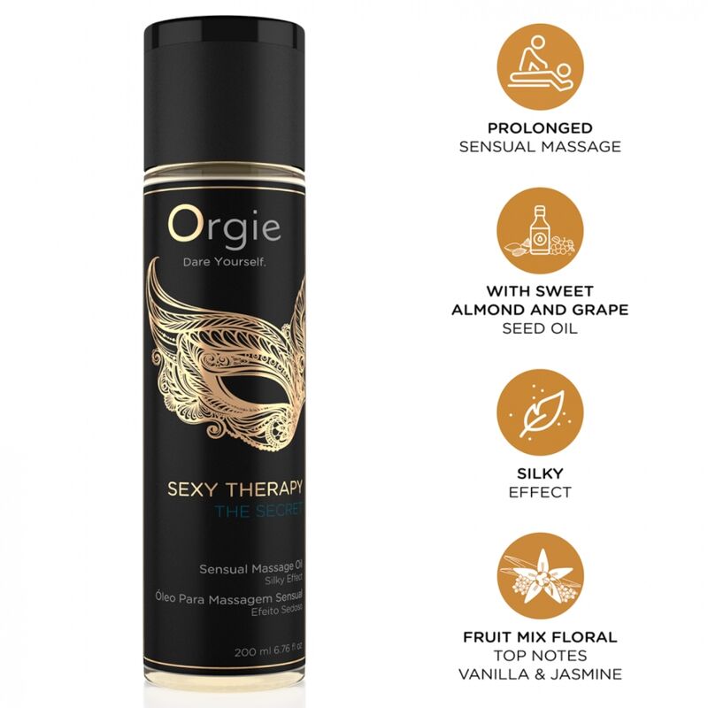 Orgie - Terapia Sexual o Óleo de Massagem Sensual Secreto 200 ml