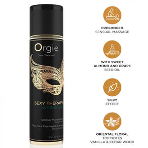 Orgie - Óleo de Massagem Sensual Afrodisíaco para Terapia Sexual 200 ml
