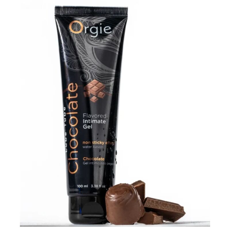 Orgie - Lubrificante em Tubo Chocolate Beijável Gel Íntimo à Base de Água 100 ml