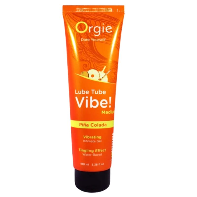 Orgie - Vibe de Tubo LUBRIFICANTE! Piña Colada Gel Íntimo Beijável Formigueiro Médio 100 ml