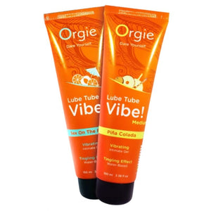 Orgie - Vibe de Tubo LUBRIFICANTE! Piña Colada Gel Íntimo Beijável Formigueiro Médio 100 ml