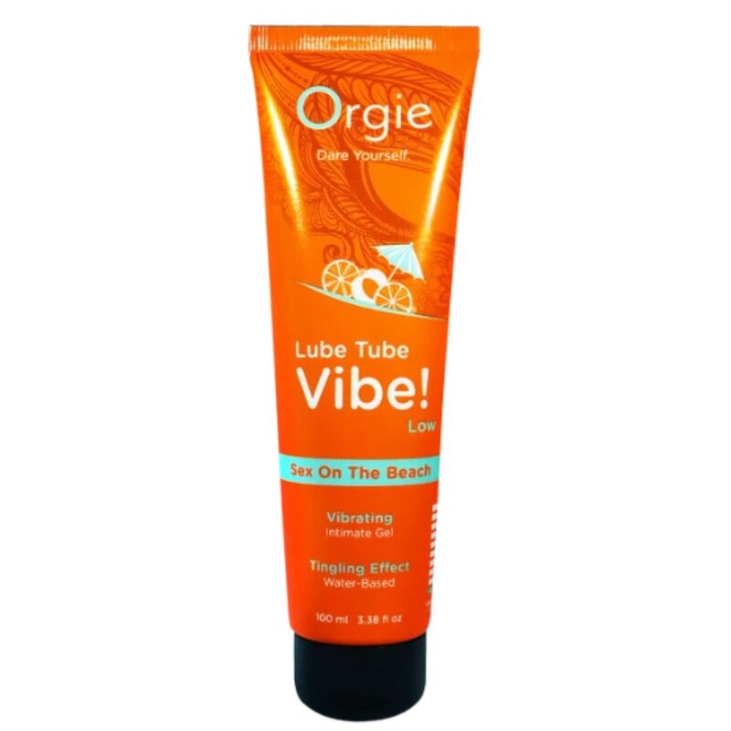 Orgie - Lubrificante VIBRADOR! Sexo na Praia Gel Íntimo Beijável Leve Formigamento 100 ml