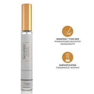 Orgie - Sensfeel para Mulheres, Booster de Feromônios, Eau de Toilette, Tamanho Viagem 10 ml