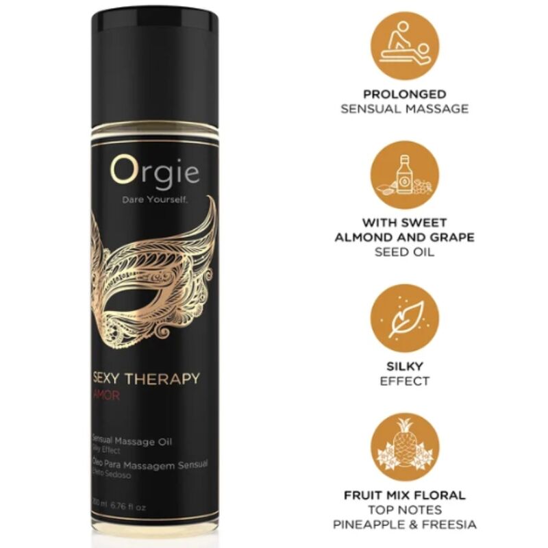 Orgie - Óleo de Massagem Sensual Amor para Terapia Sexual 200 ml