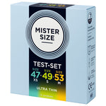 Mister Size - Pacote de Amostra de Preservativo Tamanho 47-49-53 mm (3 Unidades)