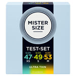 Mister Size - Pacote de Amostra de Preservativo Tamanho 47-49-53 mm (3 Unidades)