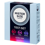Mister Size - Pacote de Amostra de Preservativos Tamanho 60-64-69 mm (3 Unidades)