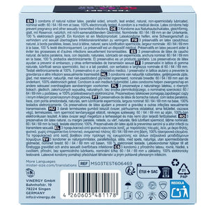 Mister Size - Pacote de Amostra de Preservativos Tamanho 60-64-69 mm (3 Unidades)