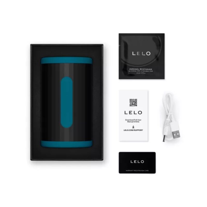 Lelo - F2S Duplo Sônico para Homens com Dupla Estimulação Sônica Azul-Petróleo