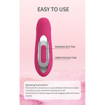 Pretty Love - Duden Vibrador de Silicone Recarregável com 12 Modos de Vibração e 3 Modos de Balanço, ROSA.