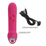 Pretty Love - Duden Vibrador de Silicone Recarregável com 12 Modos de Vibração e 3 Modos de Balanço, ROSA.