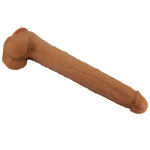Pretty Love - Viggo Dildo Deslizante com Toque Suave e Realista, 36,5 cm Marrom