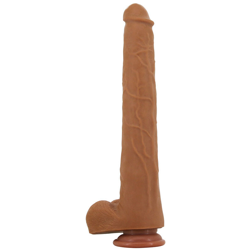 Pretty Love - Viggo Dildo Deslizante com Toque Suave e Realista, 36,5 cm Marrom