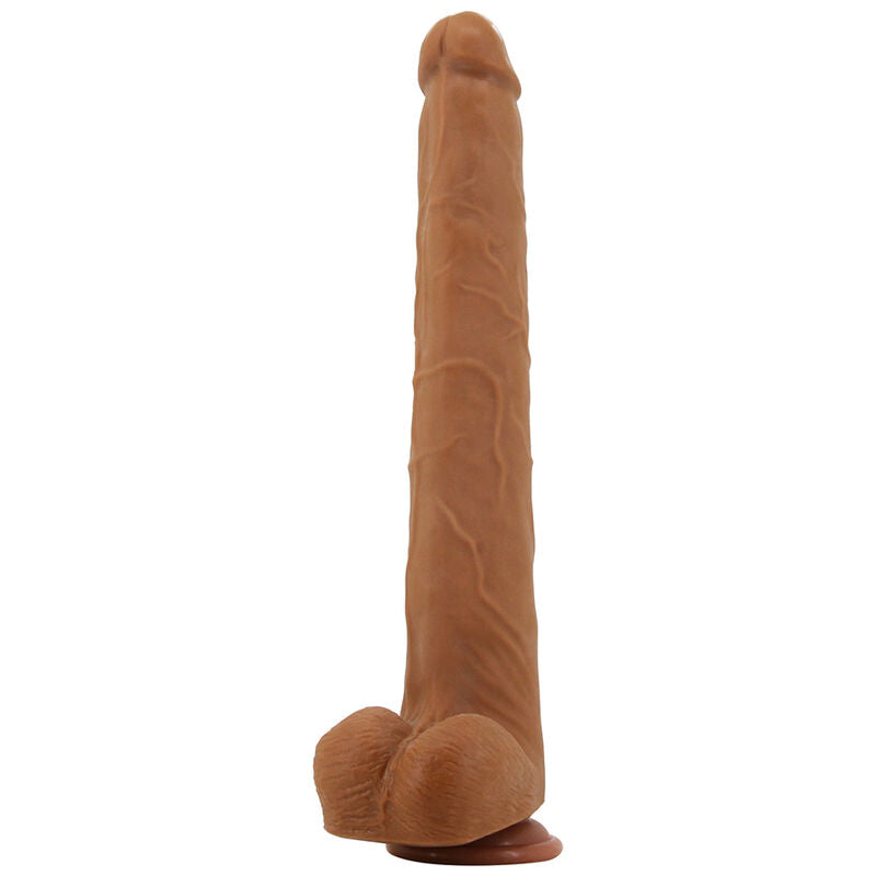 Pretty Love - Viggo Dildo Deslizante com Toque Suave e Realista, 36,5 cm Marrom