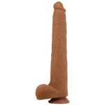 Pretty Love - Viggo Dildo Deslizante com Toque Suave e Realista, 36,5 cm Marrom