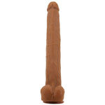 Pretty Love - Viggo Dildo Deslizante com Toque Suave e Realista, 36,5 cm Marrom