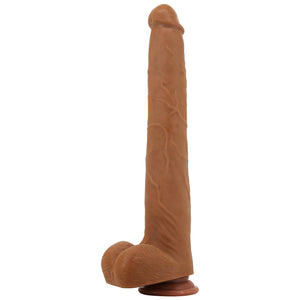 Pretty Love - Viggo Dildo Deslizante com Toque Suave e Realista, 36,5 cm Marrom