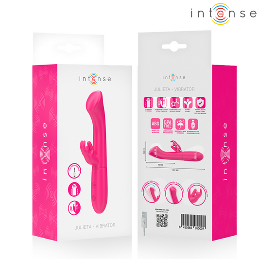 Intense - Julieta Rabbit Vibrador 18,6 cm 10 Vibrações Rosa