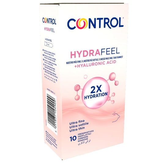 Control - Camisinhas Ultra Finas Hydrafeel com Ácido Hialurônico 10 Unidades