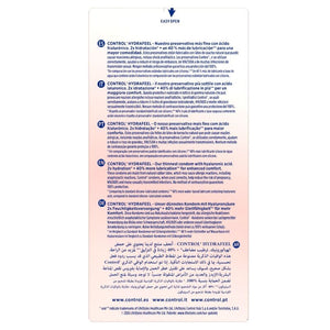 Control - Camisinhas Ultra Finas Hydrafeel com Ácido Hialurônico 10 Unidades