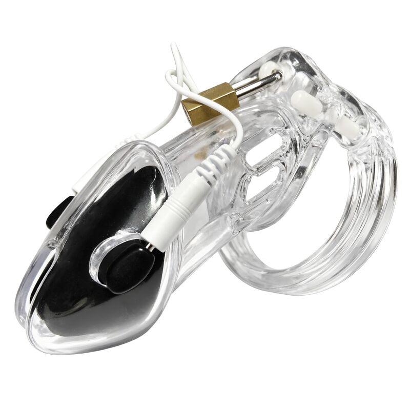 Hidden Desire - Gaiola Peniana Elétrica Extrema com Controle Remoto Transparente