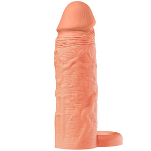 Hidden Desire - Manga Extensora de Silicone Líquido Inferno com Anel 18 cm Ø 4,5 cm - Tom de Pele